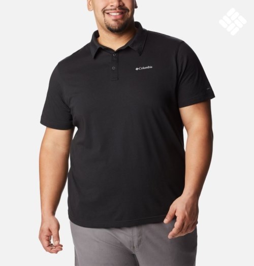 Columbia Thistletown Hills Polo T Skjorte Herre Svarte | Plus Size 12708O